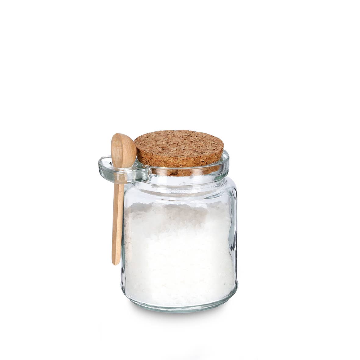 Zeller Present - Wholesale Weckpot/glazen pot - Voorraadpot met lepel en kurken deksel, 240 ml1