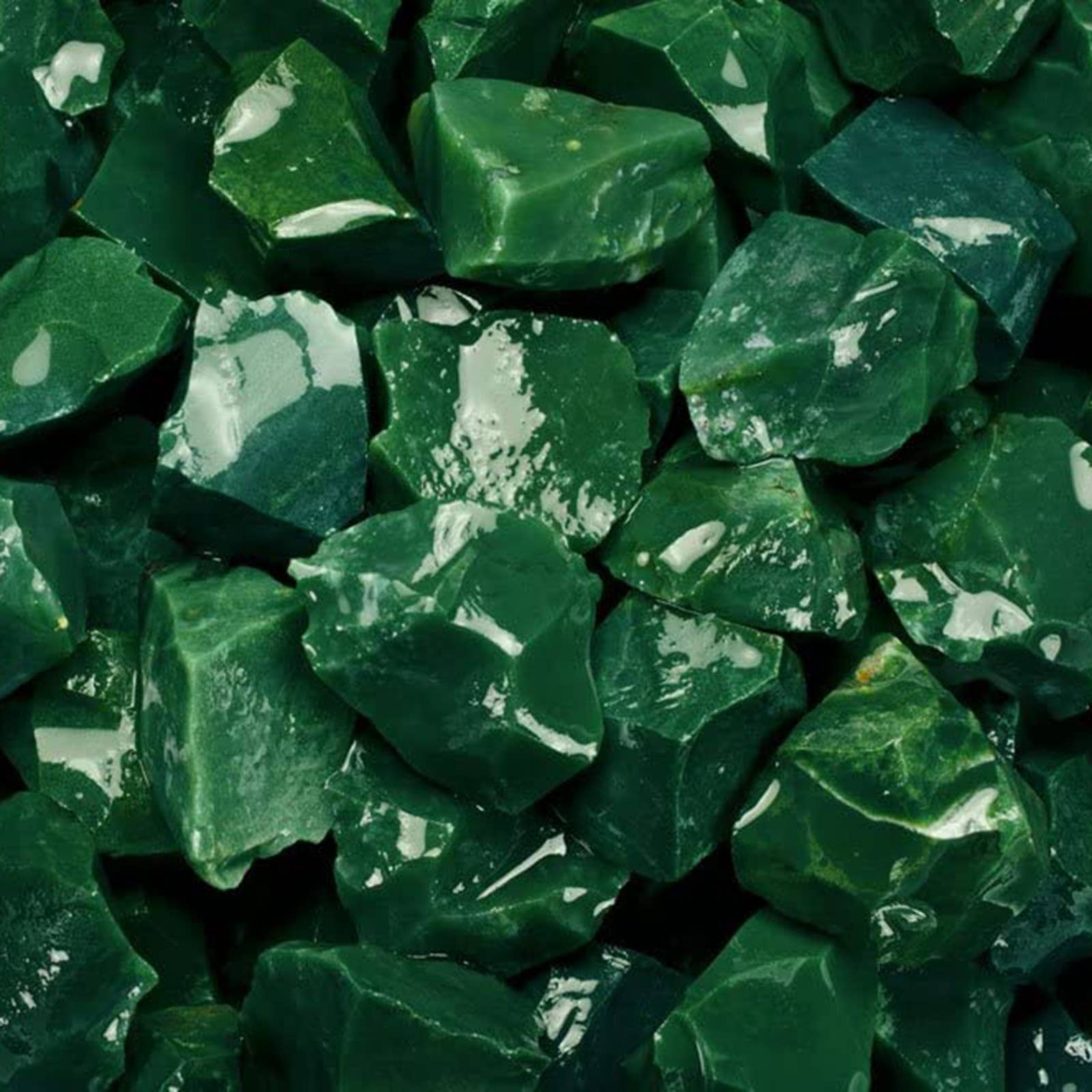 Wholesale Rough Green Jasper - India - Raw Natural Stones (1 lb