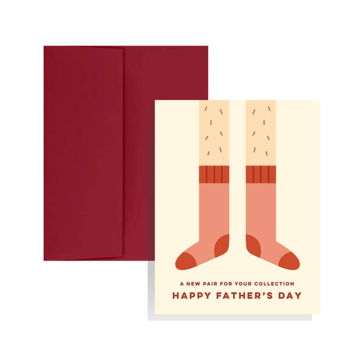 Rote Socken-Karte für den Großhandel von KGS Design Studio