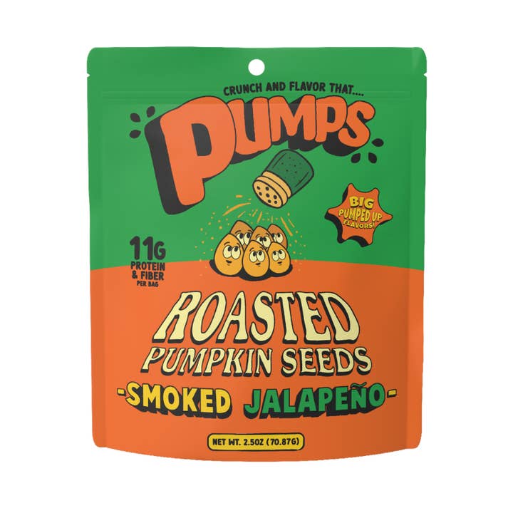 Pumps Roasted Pumpkin Seeds - Smoked Jalapeño for wholesale by Louisville Foods