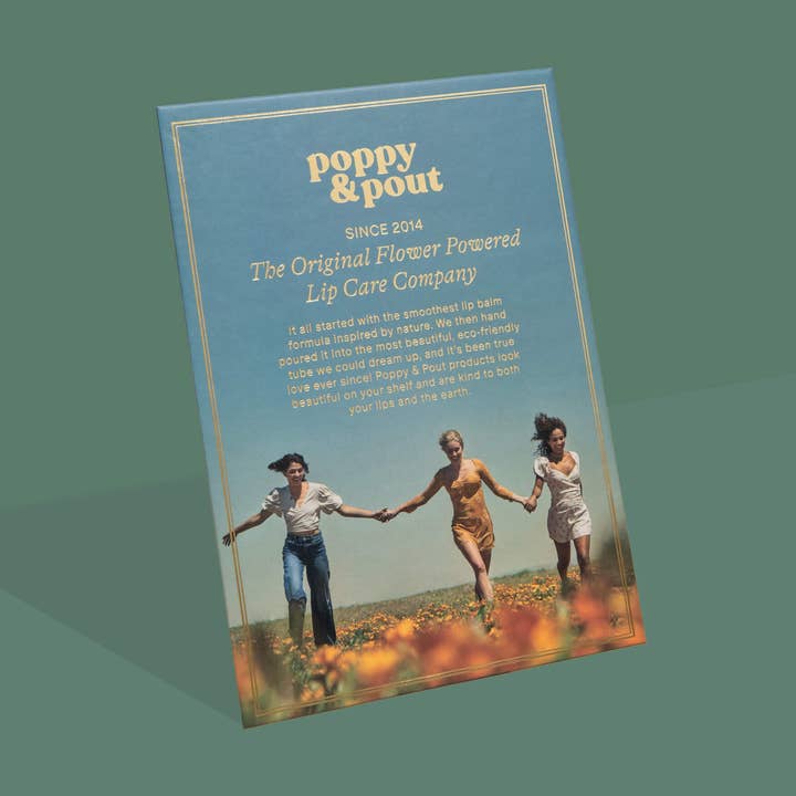 Retailer Sign, Easel, About Us for wholesale by Poppy & Pout