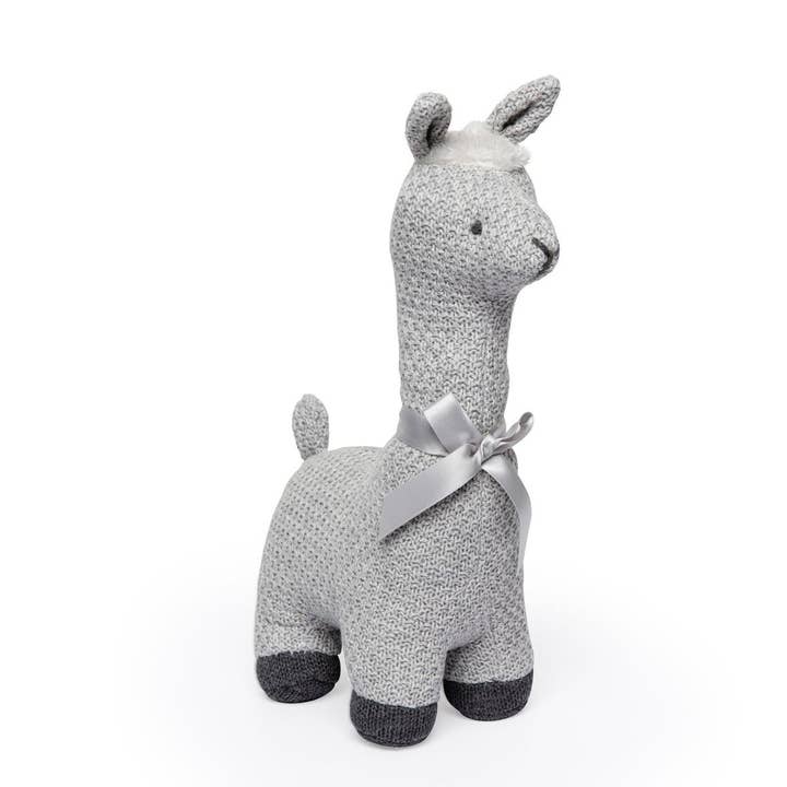 Rose Textiles - Wholesale Stuffed/plush toy – Kids & baby - Cable Knit Grey Llama
