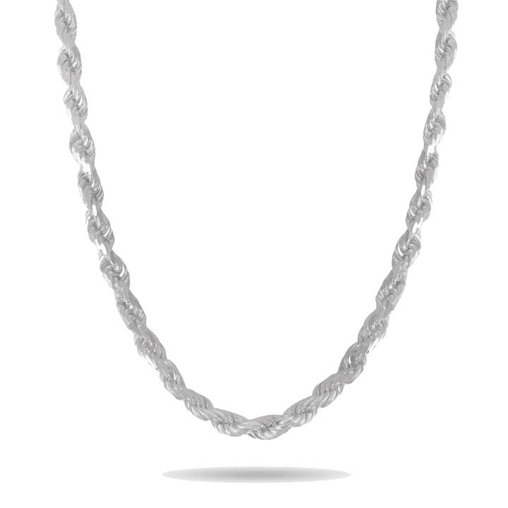 Silberne 7,5 mm Seilketten für den Großhandel von Pori Jewelry