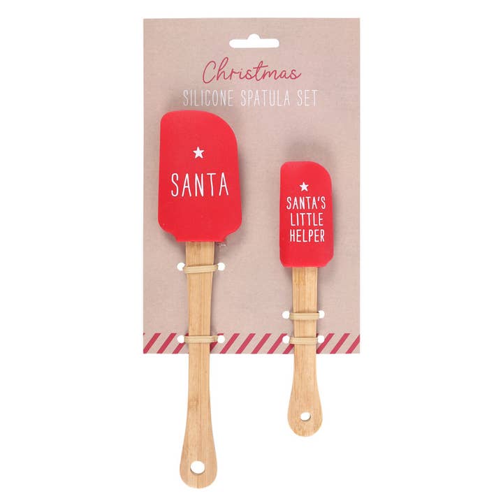 Something Different Wholesale – wholesale Spatula/turner – Santa's Helper Silicone Christmas Baking Spatula Set1