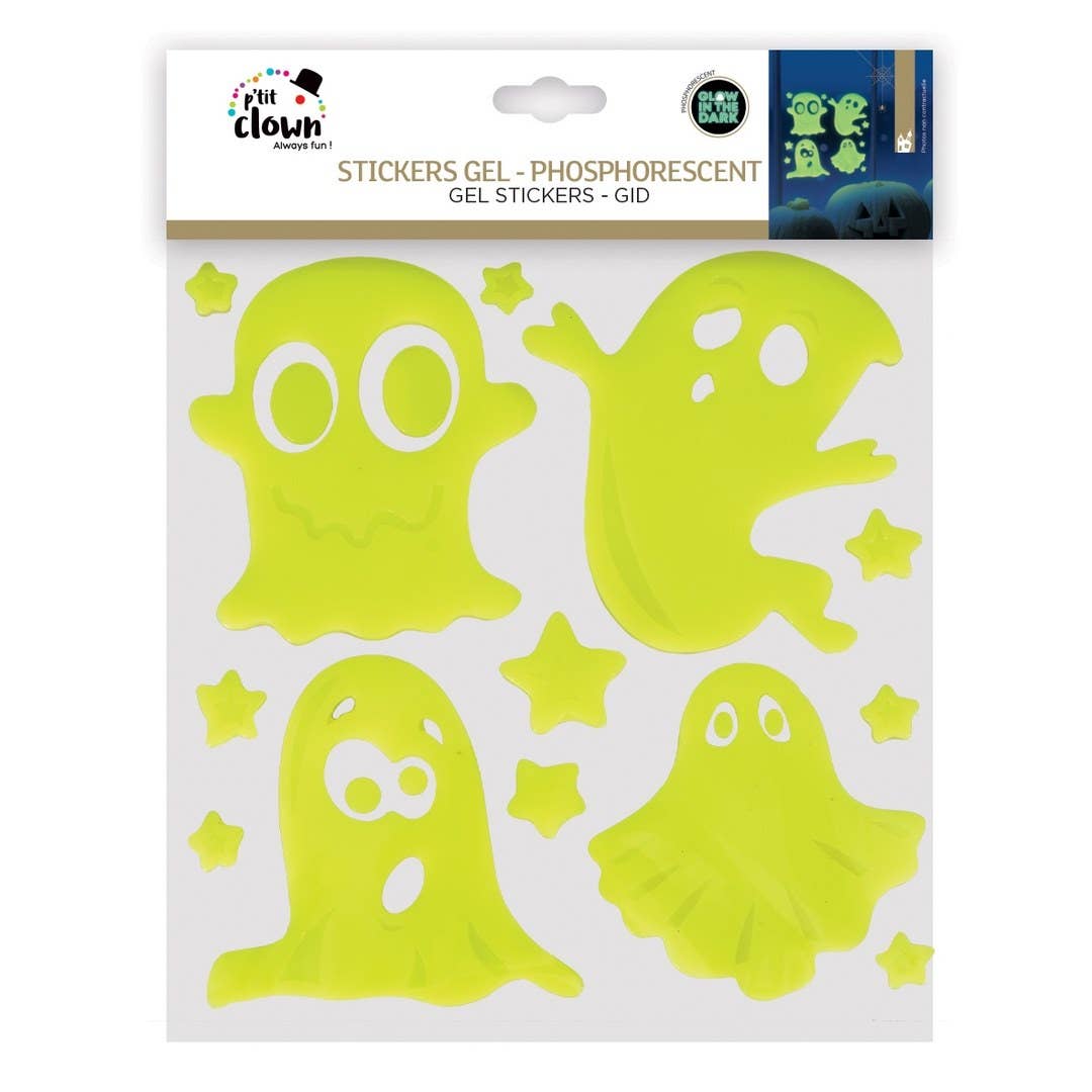 P'tit Clown - Wholesale Sticker - Gel Stickers - Phosphorescent - 20 X 20cm - Random Model4