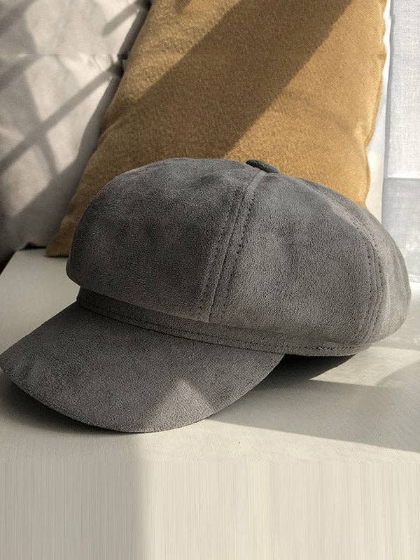 Plush Looks - Vendita all'ingrosso Basco - Donna - Cappello Basco Casual in Camoscio Disponibile in 9 Colori6