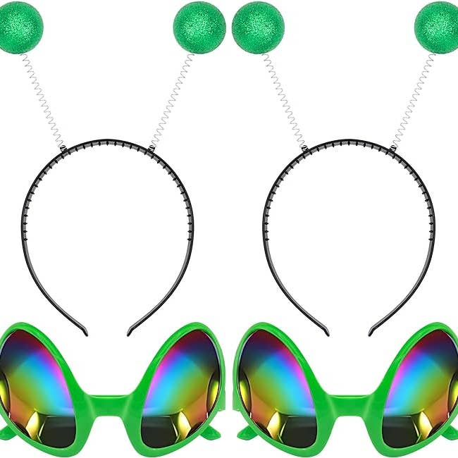 Funcredible - Wholesale Fashion Headband - Women's - FUNCREDIBLE Alien Headbands and Glasses - Alien Antenna