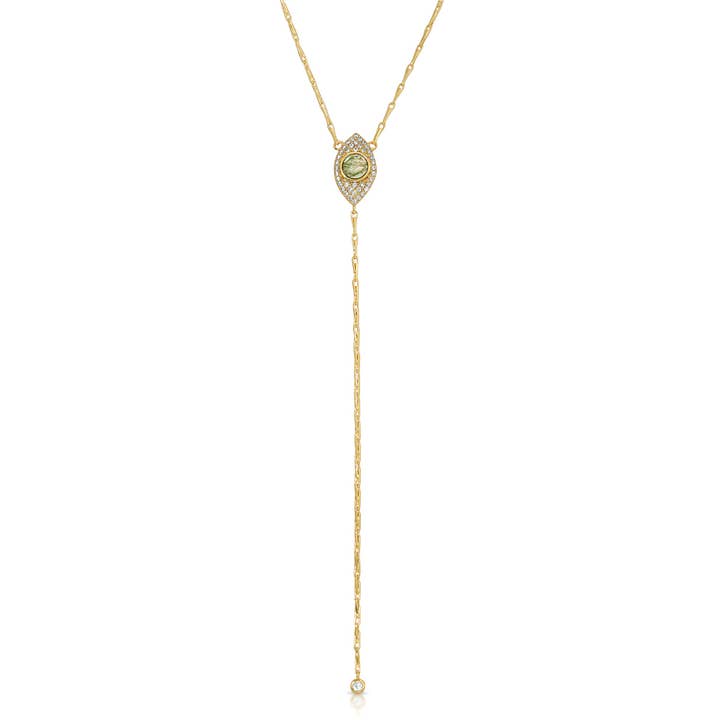 Collier Hazel Lariat - Labradorite pour la vente par Leeada Jewelry