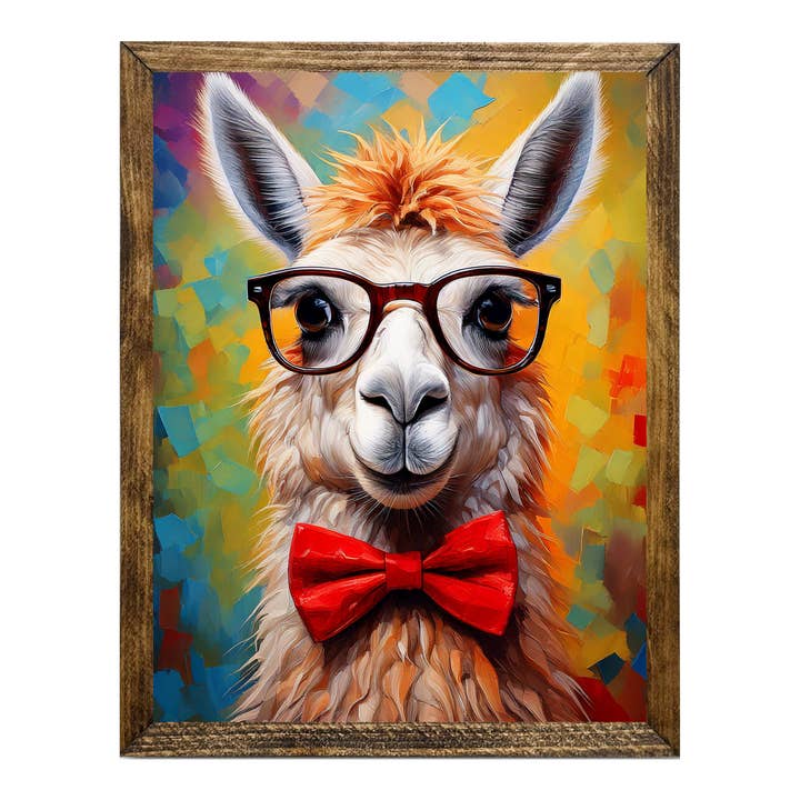 ARTISTIC SERIES TIMBERLAND- ANIMALS WITH GLASSES LLAMA for wholesale by Jarmz Designs