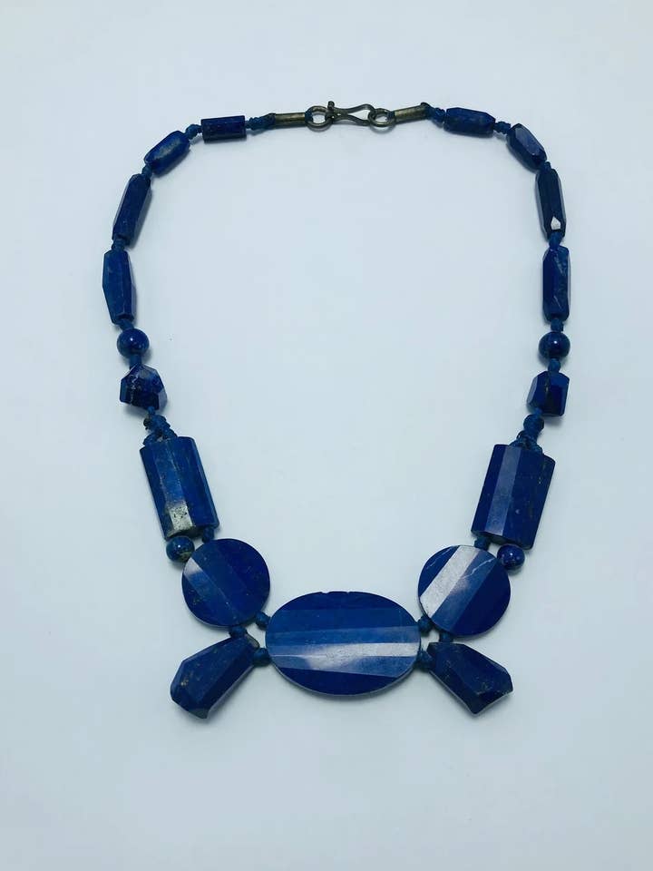 Lapislazuli Stone Perlenkette für den Großhandel von vintarust