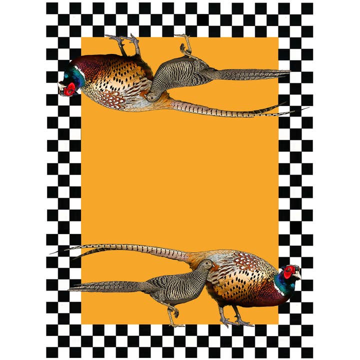 Alphie and Ollie - Vente Torchons - Torchon de cuisine en faisan, matériau sac à farine 18 x 24 pouces