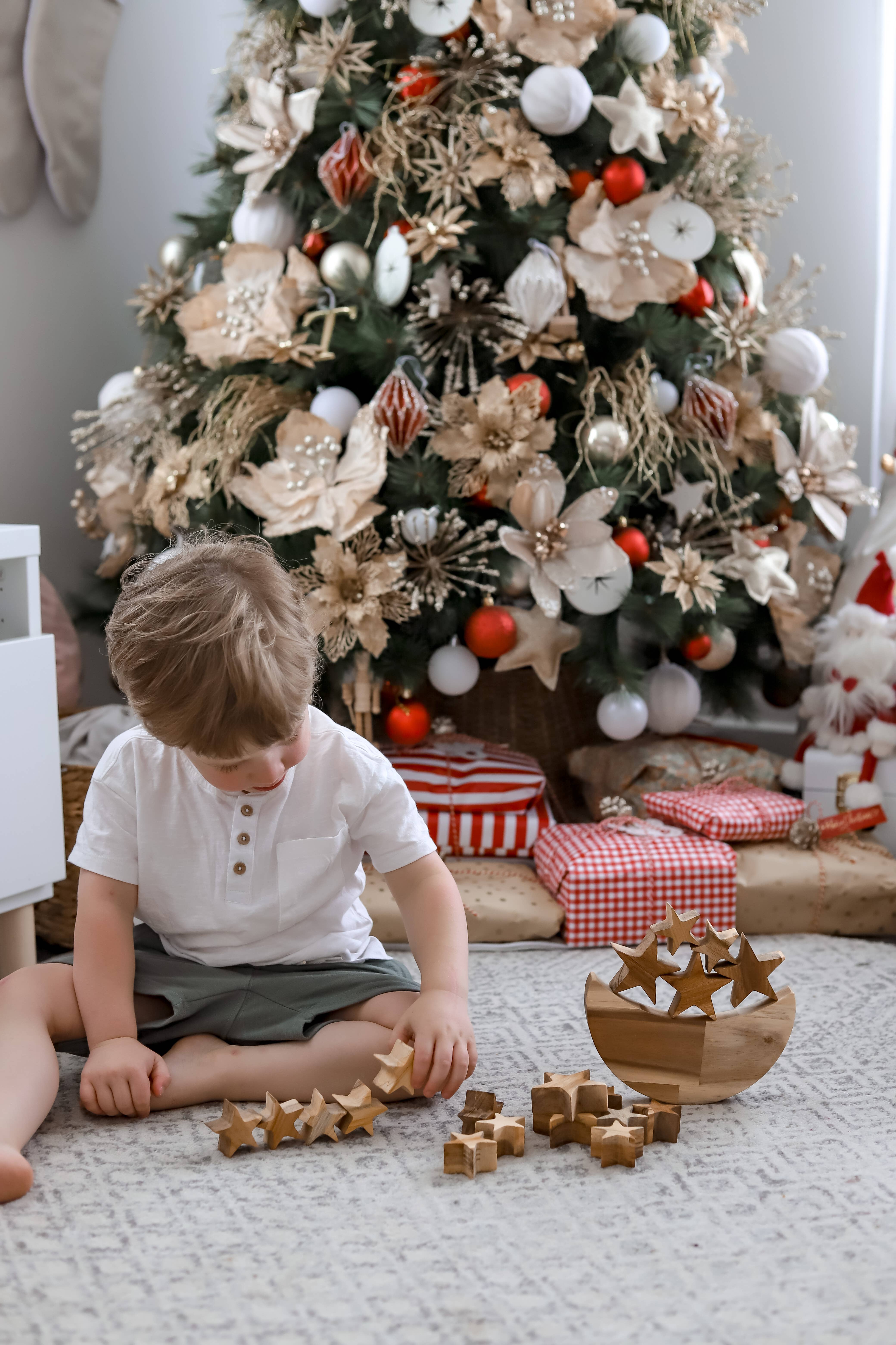 Q Toys - Vente Jouet en bois – enfant - Jeu d'équilibre entre lune et étoile5