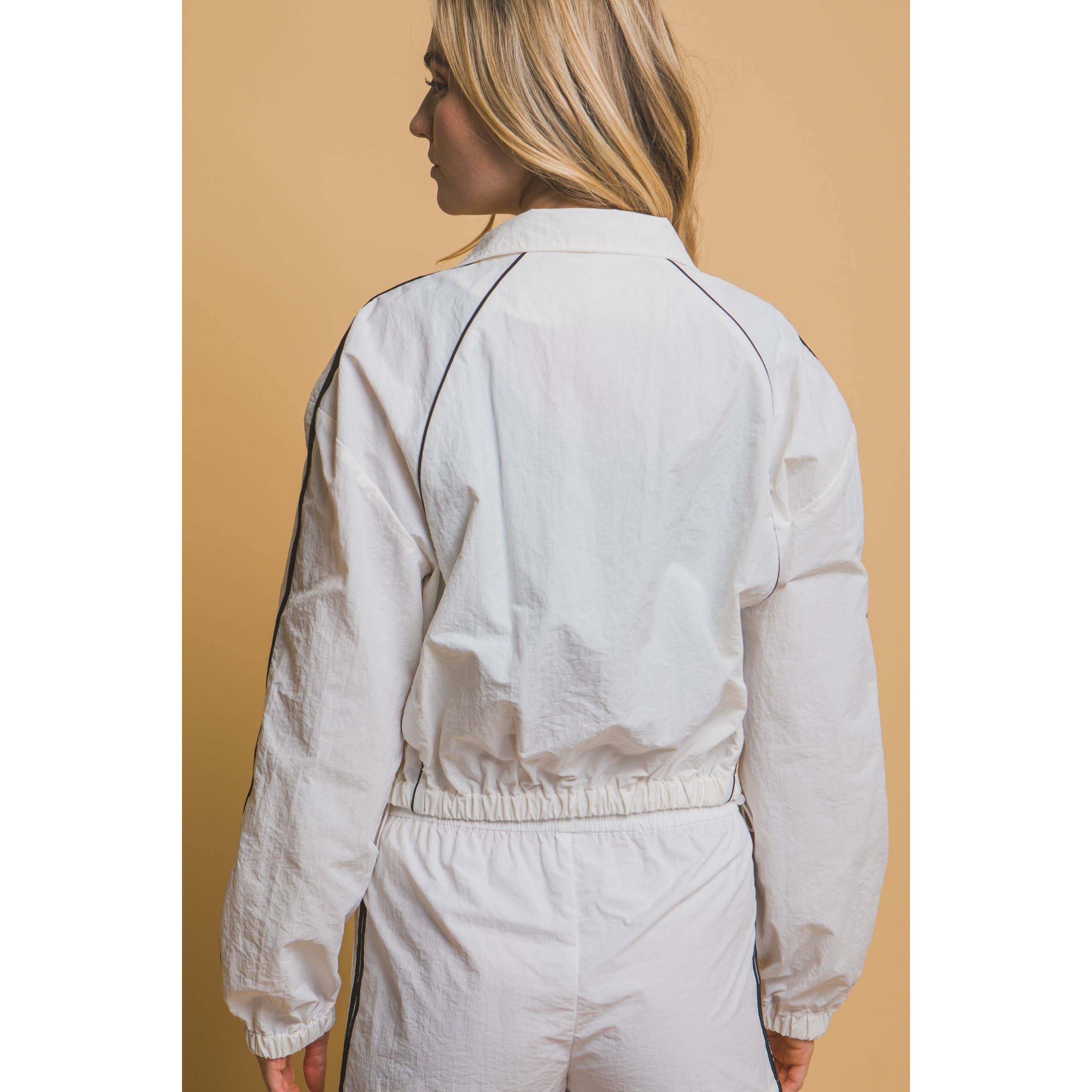 Paperdoll - Wholesale Jacket - Women's - Side Striped Windbreaker Jacket19