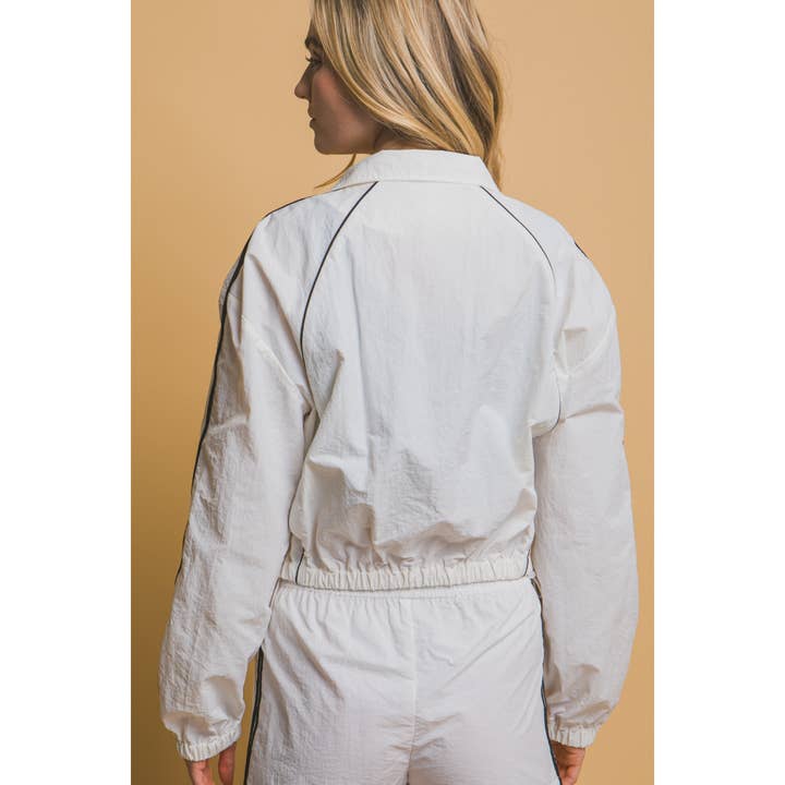 Paperdoll - Wholesale Jacket - Women's - Side Striped Windbreaker Jacket19