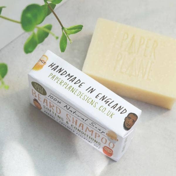 Paper Plane - Wholesale Beard wash/shampoo - Beard Shampoo -  100% Natural Vegan Solid Shampoo3