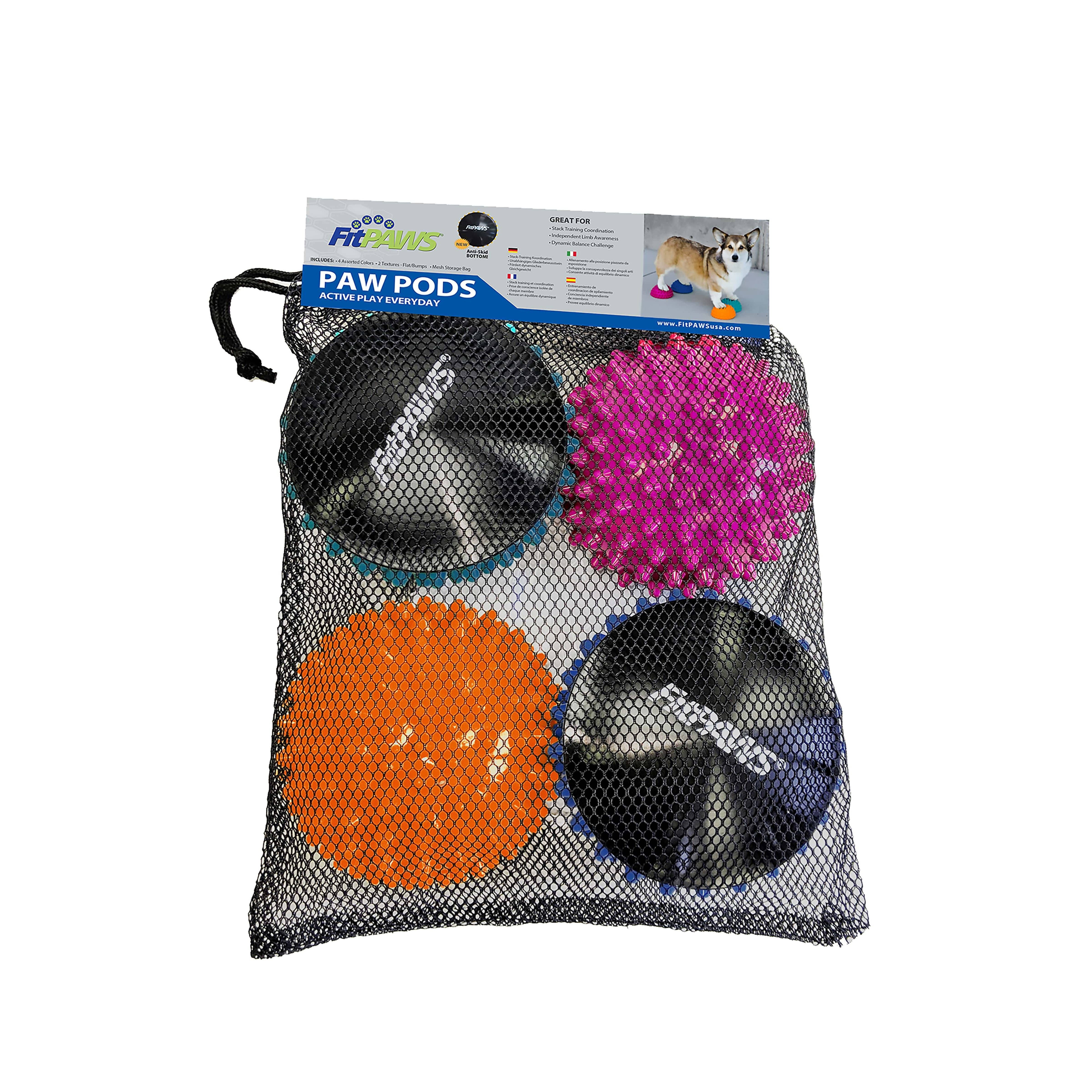 FitPAWS - Wholesale Pet Toy - Dog - FitPAWS® Paw Pods, Anti-Skid Bottom (set of 4, net bag)2