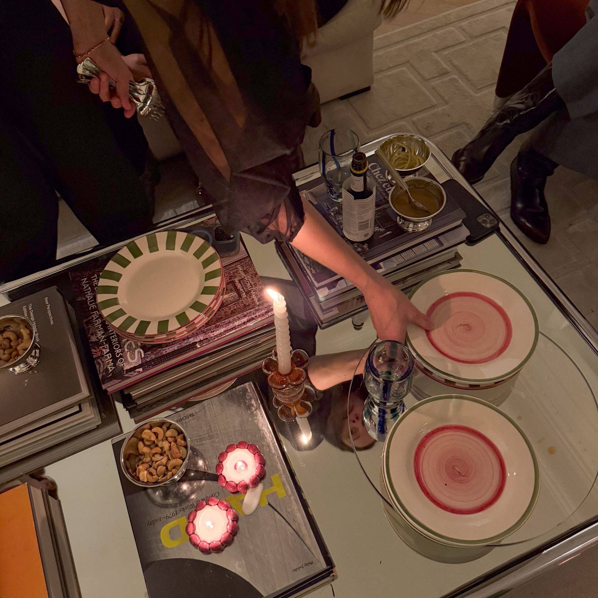 Denise - Wholesale Candle Holder - Dakota Pink T-Light3