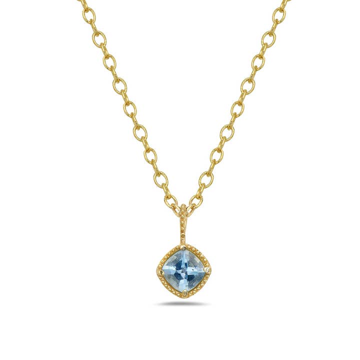 Aquamarine Necklace in Gold for wholesale by Anatoli Jewelry