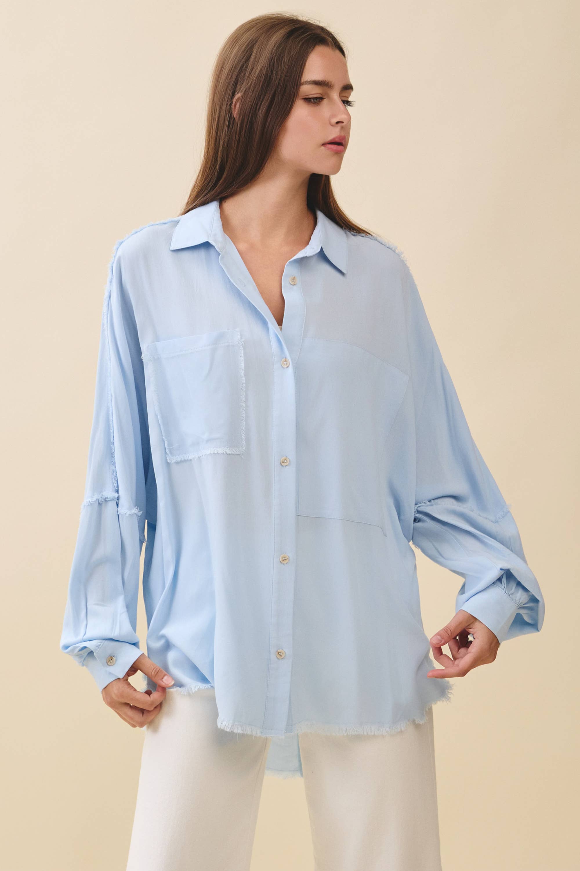 AEMI + CO - Wholesale Button Down Shirt - Women's - 879AK Delilah Shirt30