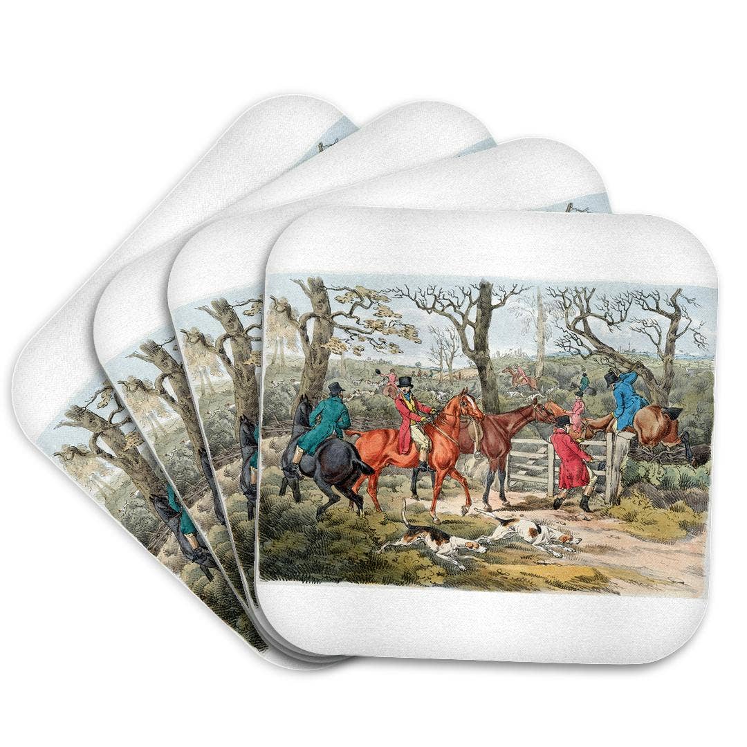 3dRose - Wholesale Onderzetters - 3dRose, Vintage Vossenjacht Scène, Onderzetter7