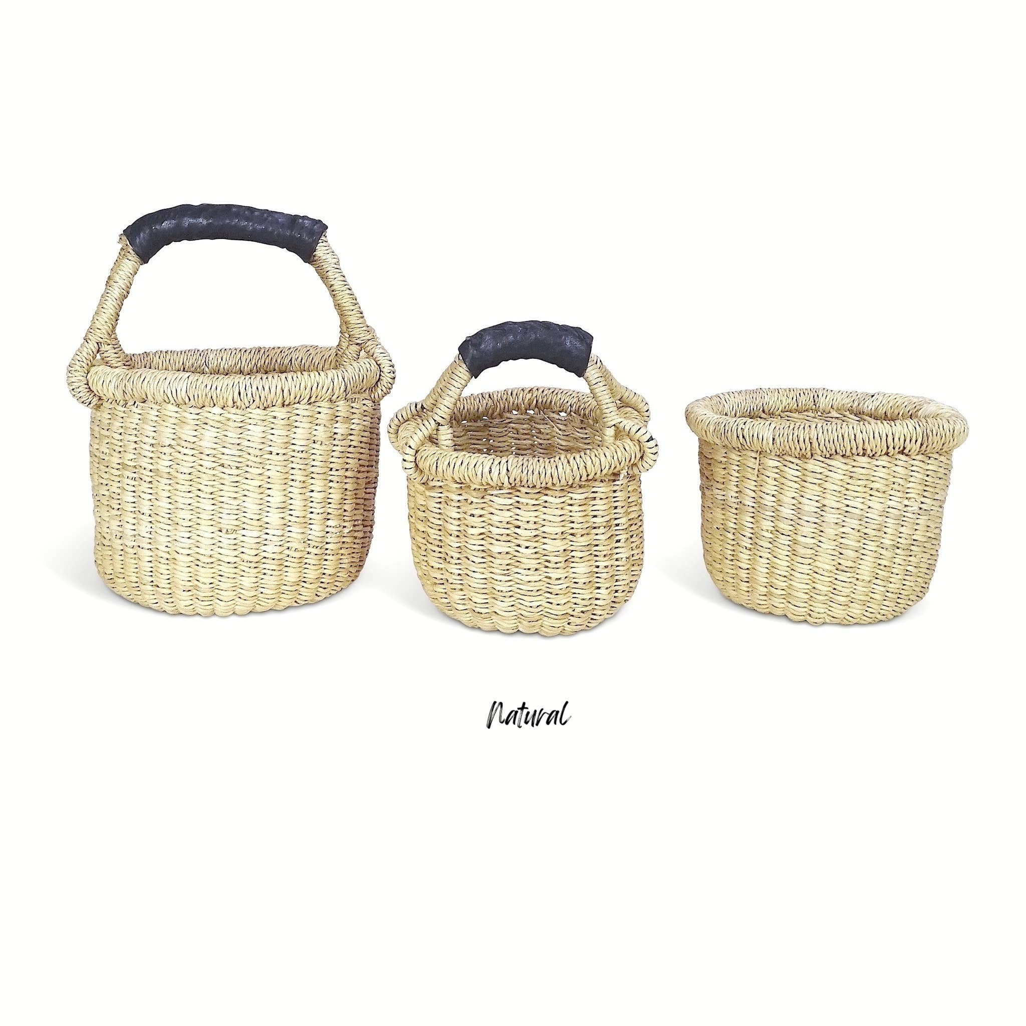 Ti-a Woven Goods - Wholesale Gift Bag - Mini Basket / Gratitude8