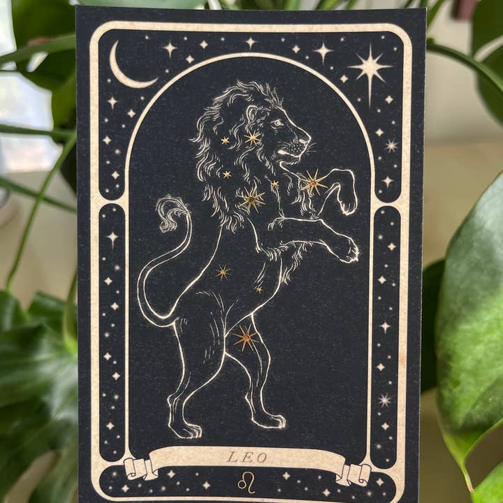 Lauren Noel Studio - Wholesale Postcard - Zodiac Gold Foil Postcard7