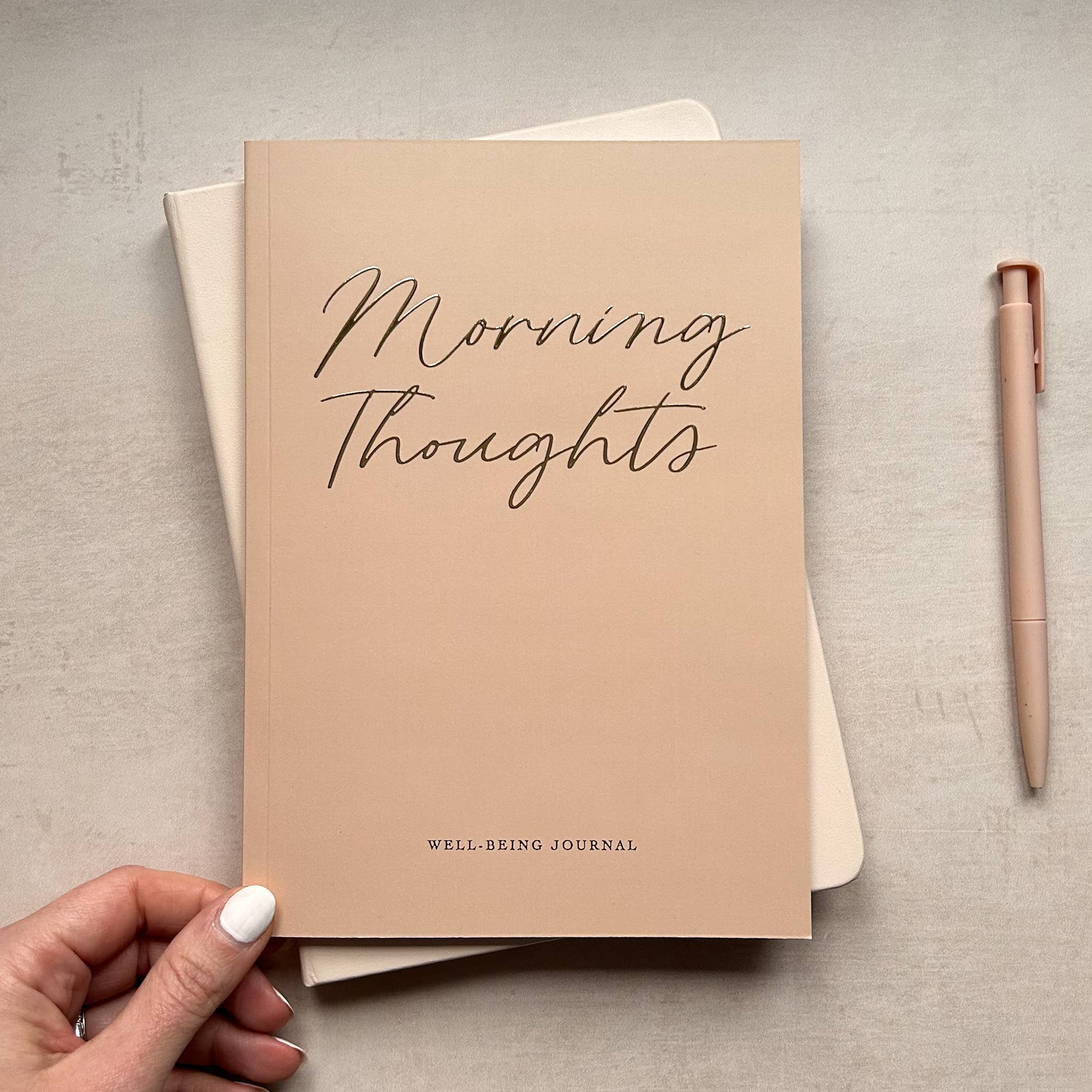 Três Paper Co - Vente Journal intime - Journal de bien-être Morning Thoughts avec dorure6