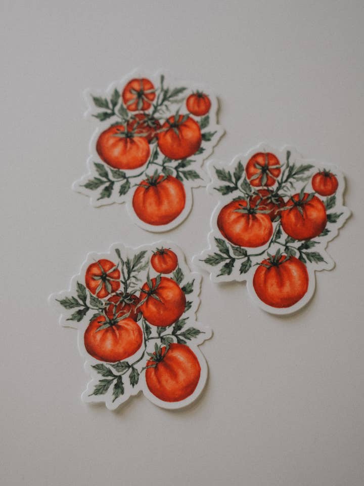Autocollant Tomato Die Cut pour la vente par MacaelaMade