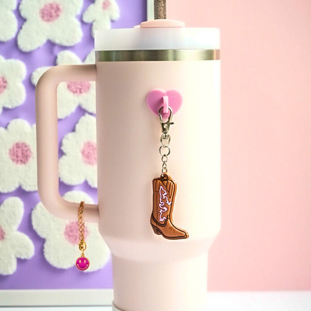 CharCharms - Wholesale Water Bottle - Cowgirl Water Bottle Charm with Hook5