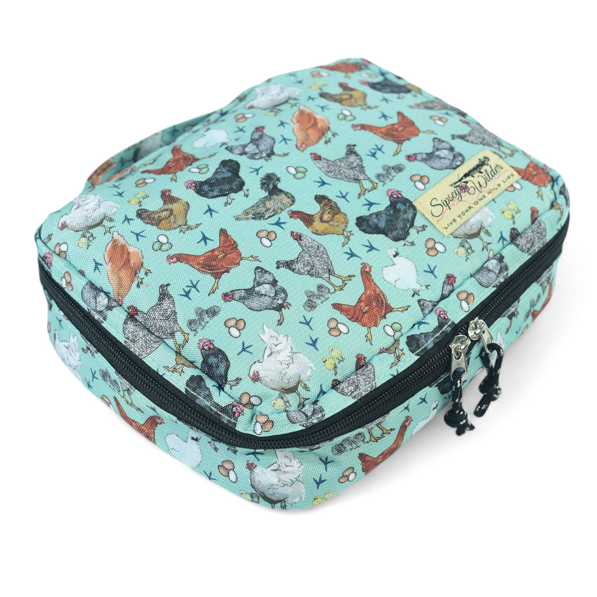 Sipsey Wilder - Wholesale Toiletry Bag - Women's - Hen Party (Chickens) Travel Organizer Case 5