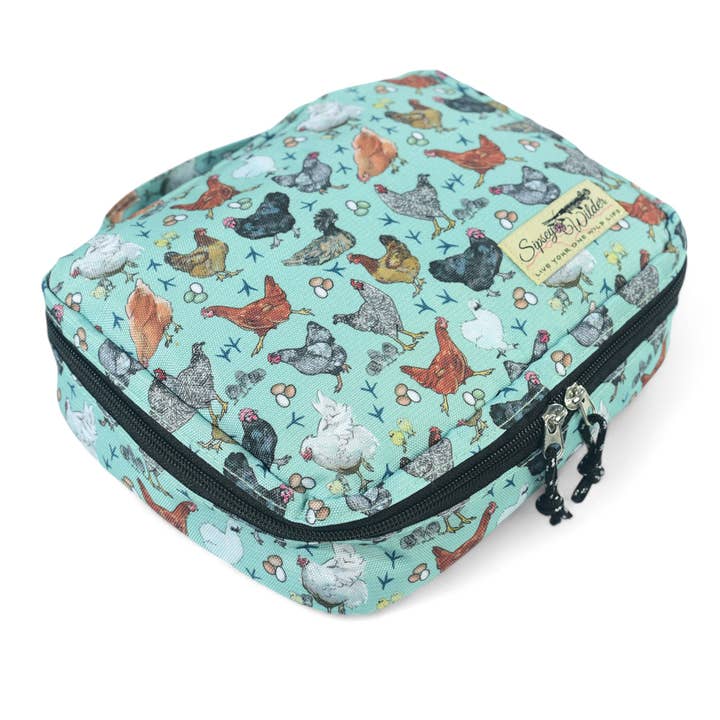 Sipsey Wilder - Wholesale Toiletry Bag - Women's - Hen Party (Chickens) Travel Organizer Case 5