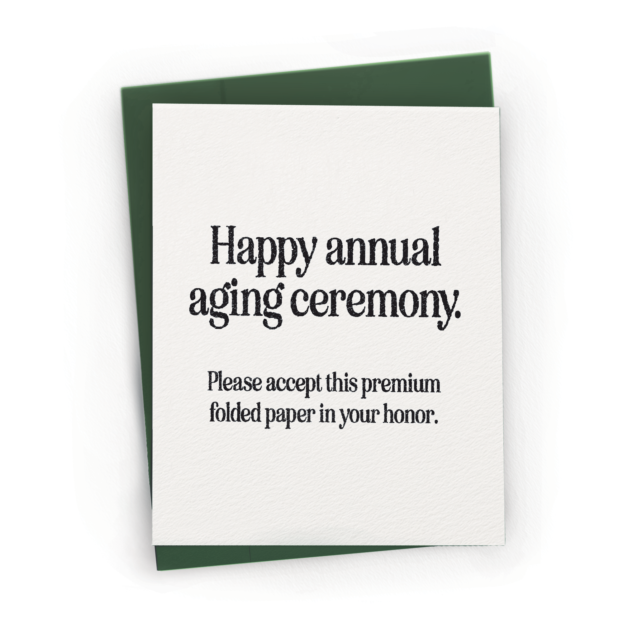 Petty Paper Studio - Wholesale Birthday Card - Minimal Annual Aging Ceremony - A2 Birthday Greeting Card 0