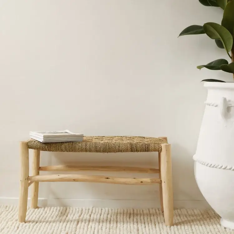 Collection Maroc - Wholesale Bench - Damier Braiding Bench 80 cm2