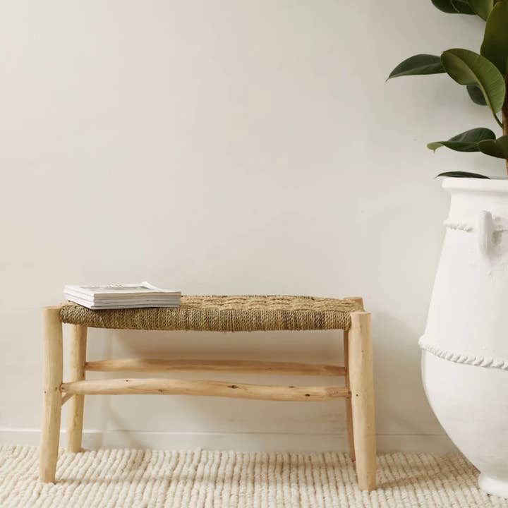 Collection Maroc - Wholesale Bench - Damier Braiding Bench 80 cm2