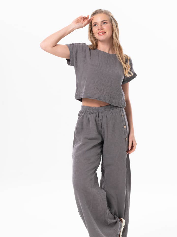 ZEL Blus (151.511.01); 100% Bomull för wholesale av Fulmarix