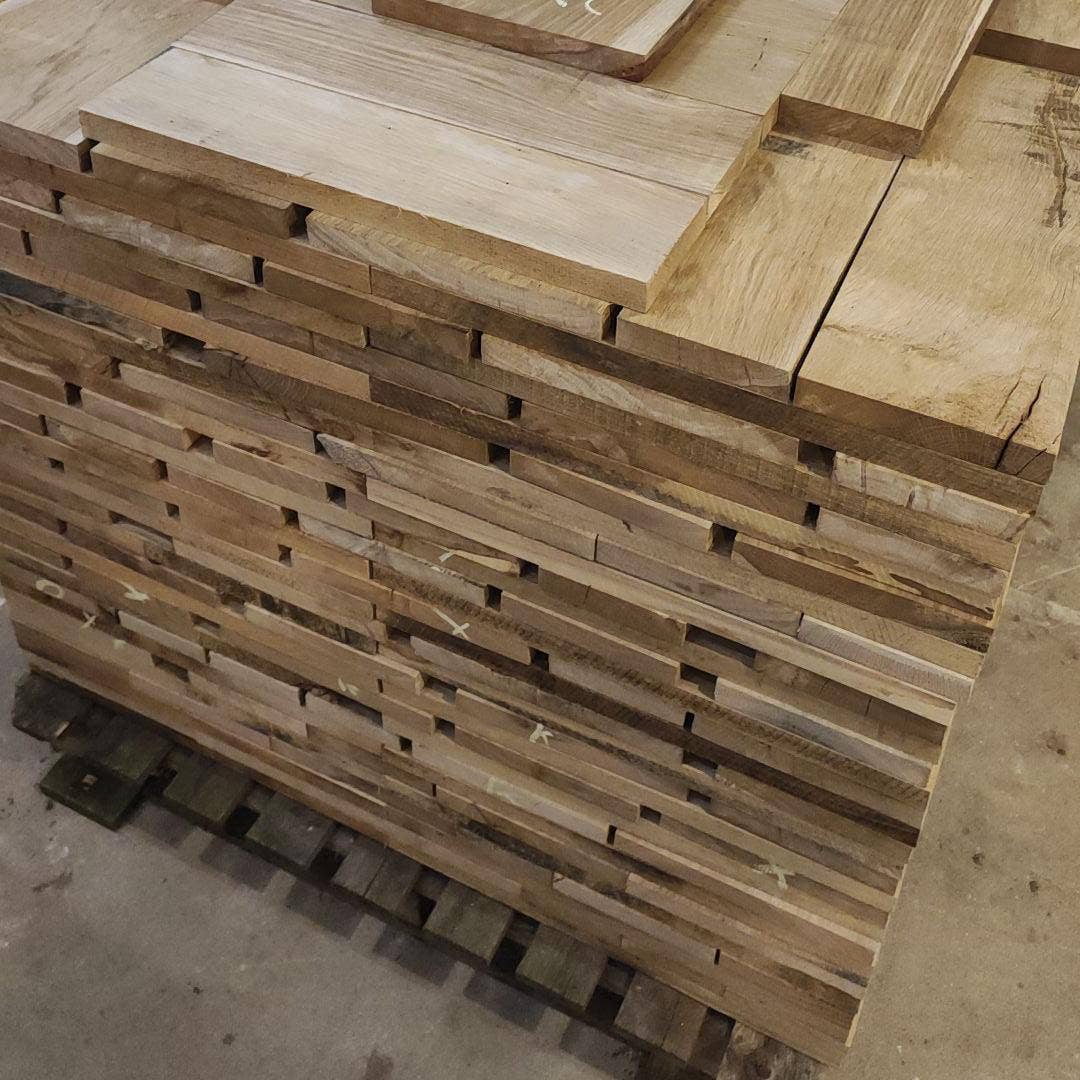 Cravtboard - Wholesale Cutting Board - Pallet of oak boards 50cm, 0.89m³, European oak BC2