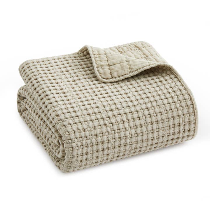Levtex Home - Wholesale Throw Blanket - Mills Waffle Quilted Throw57