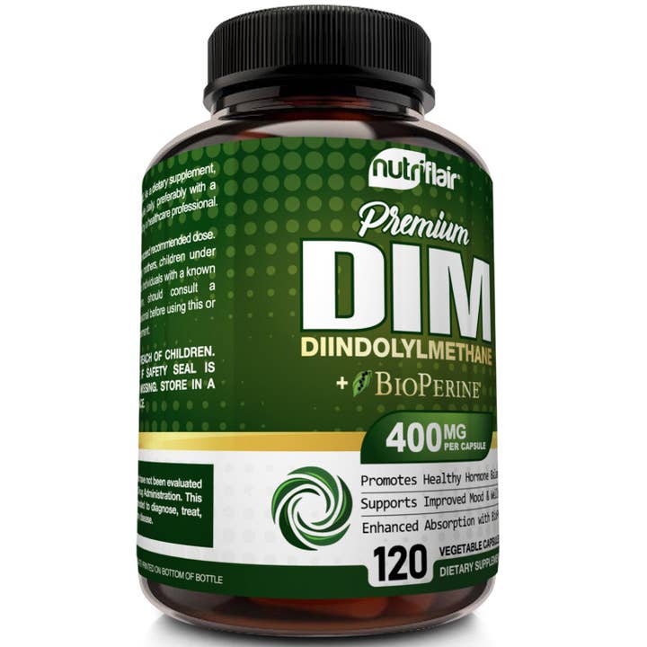 DIM Supplement 400mg with Bioperine - 120 Capsules for wholesale by NutriFlair