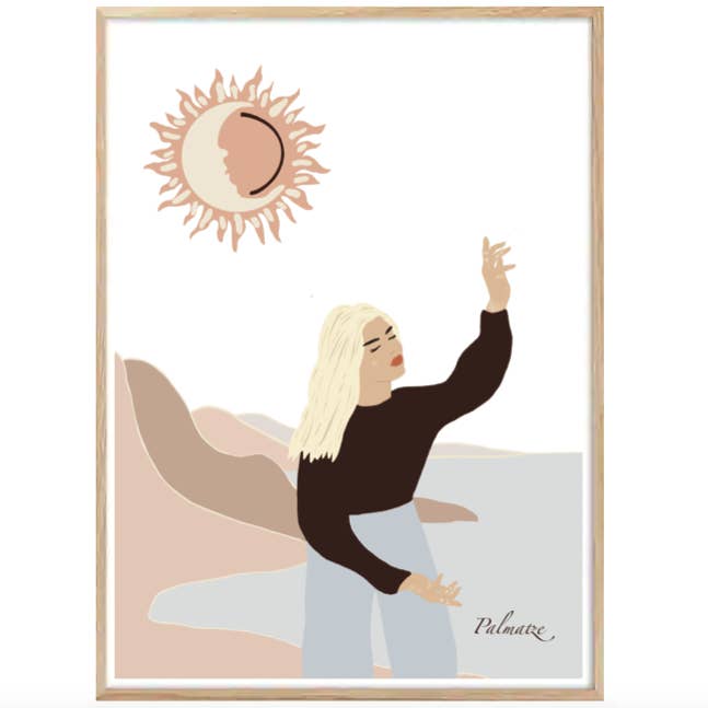 Girl of the stars illustration for wholesale by Palmatze