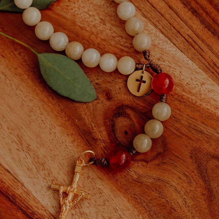 Abundantly Yours - Wholesale Prayer Beads Necklace - Bread of Life Rosary | Catholic Rosary