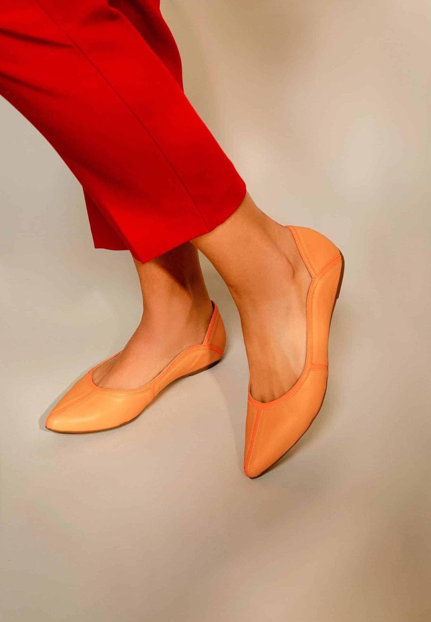Mangará Atelier - Wholesale Flats - Women's - Beige Pitanga Women's Ballerinas - Stylish & Comfortable11