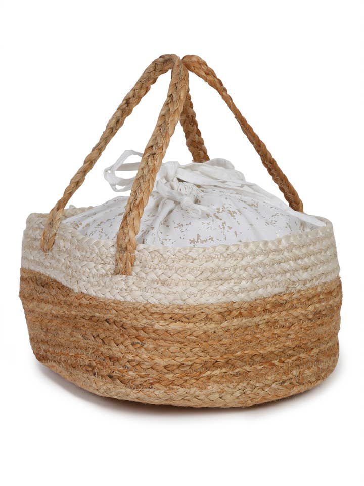 Handmade Jute Basket for Gift Hamper | Reusable Storage Bag for wholesale by Eyda Homes