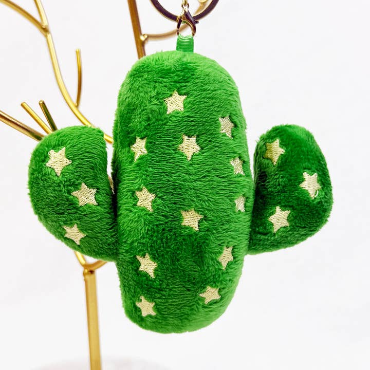 MIX COLOR Cactus Plushie Key Chain for wholesale on Faire2