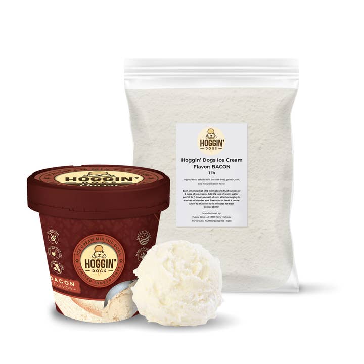 Puppy Cake LLC - Wholesale Pet Treats - Dog - Bulk Hoggin' Dogs Ice Cream Mix - 1lb. Bag