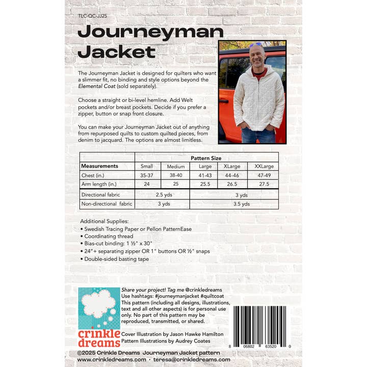 Crinkle Dreams - Wholesale Craft Sewing Kit - Journeyman Jacket 1