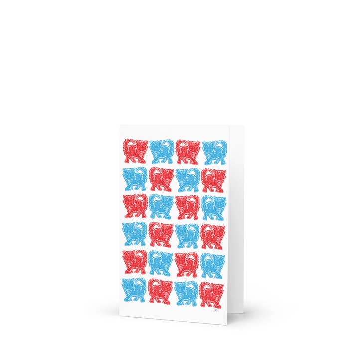 Carte de vœux Meow Cats pour la vente par Jamie Palmer Keating