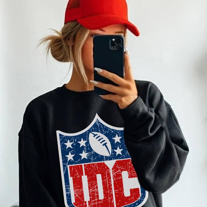 IDC black tee or sweatshirt for wholesale by Gunpowder and lace wholesale