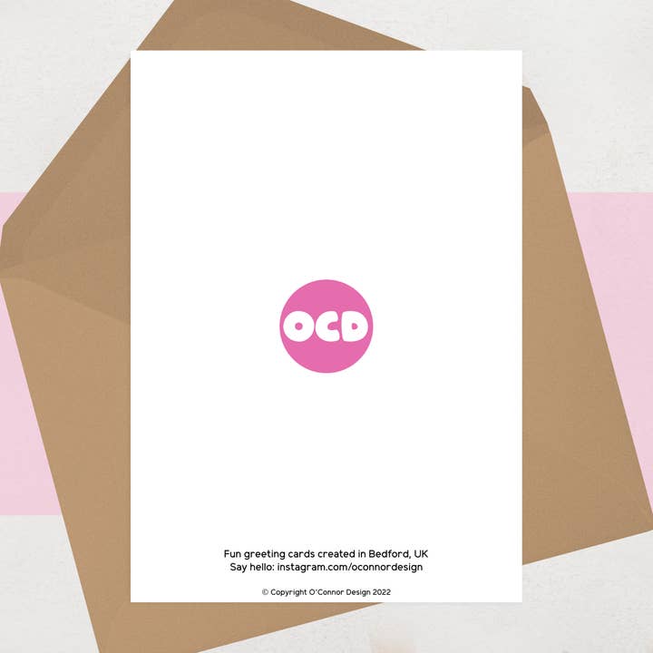 OCD Greeting Cards - Wholesale Birthday Card - Vintage Birthday Card - Funny Retro 60s, 70s Greeting Cards3