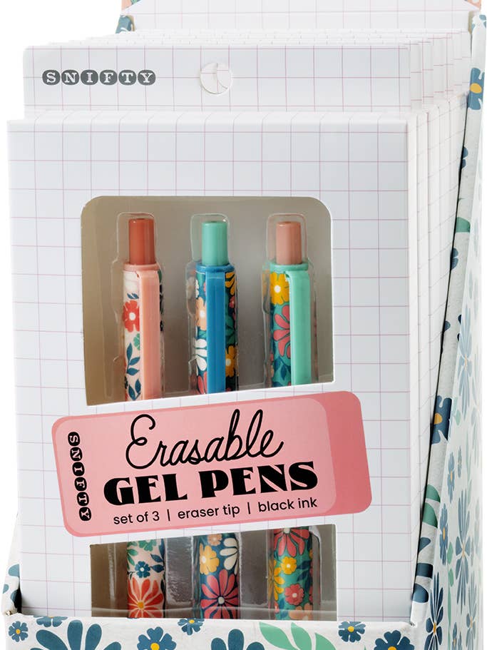 ERASABLE PENS BLOOM - Display of 8 for wholesale by SNIFTY