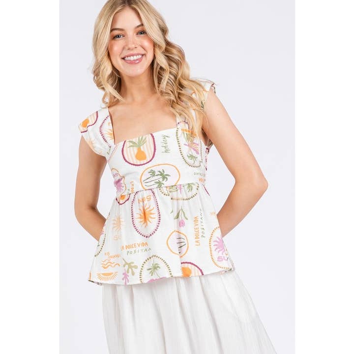 Haut Babydoll à larges bretelles pour la vente par IVE